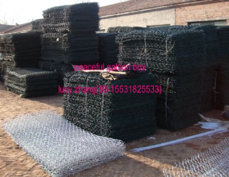 Galfan Coated Gabion Box，95% Zinc,5% Aluminum 